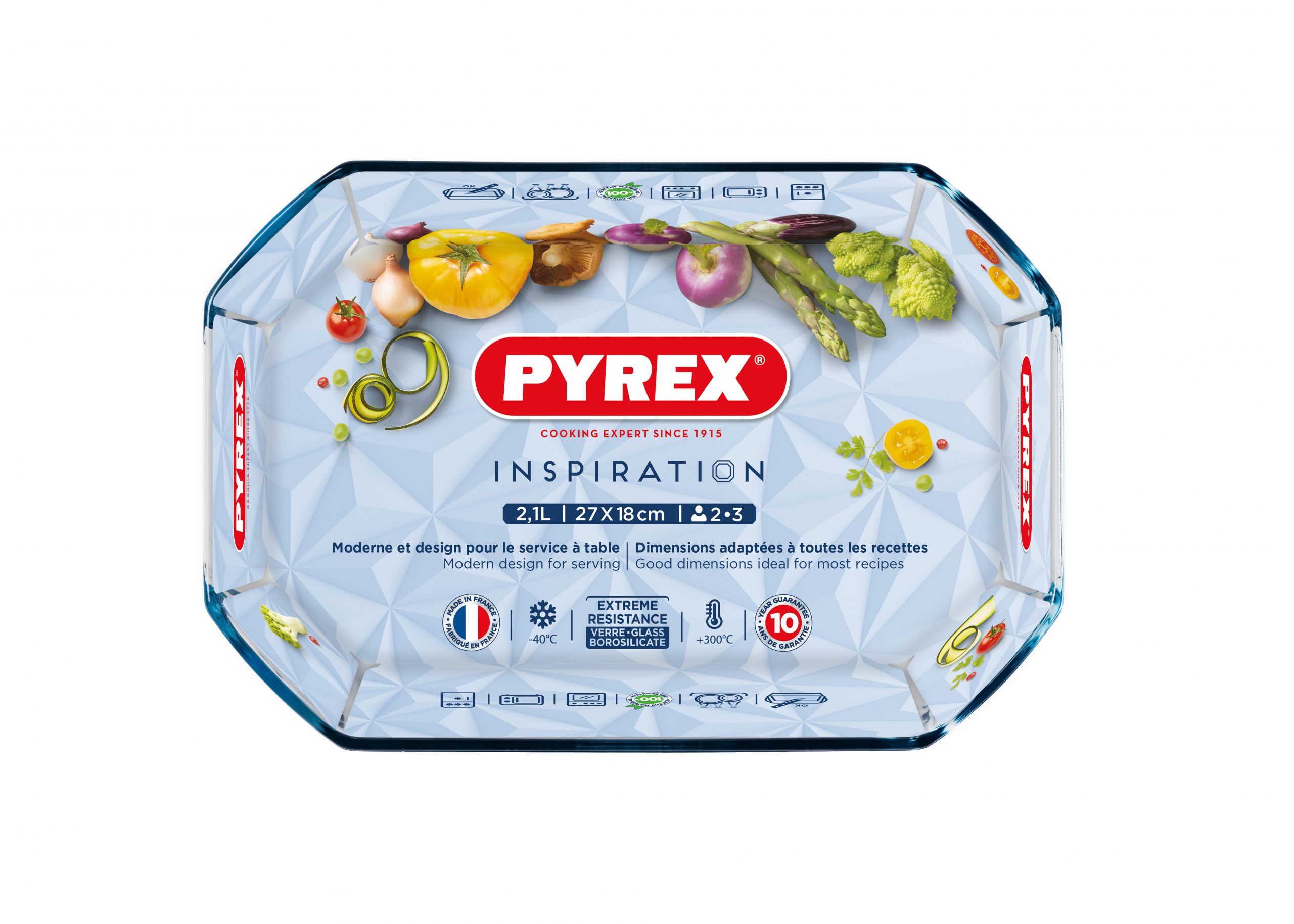 sklenená misa na zapekanie Pyrex
