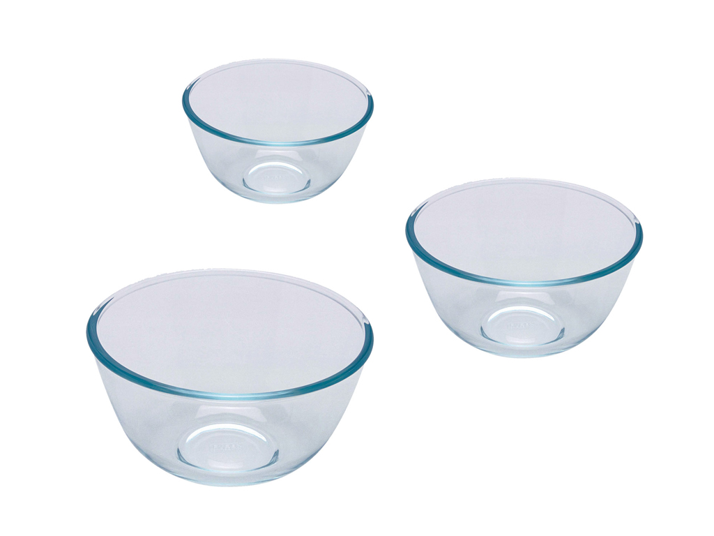 set misiek Pyrex na miešanie