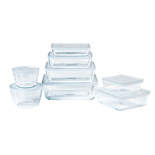 set misiek Pyrex na skladovanie